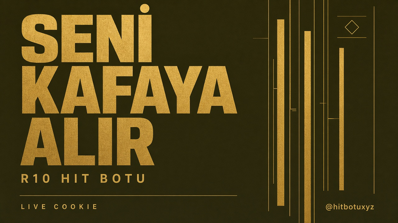 R10 Hit Botu afişi 1 — Seni kafaya alır. Hit botu burada, live cookie, SERP senin, Telegramdan yaz @hitbotuxyz. r10hitbotu.xyz