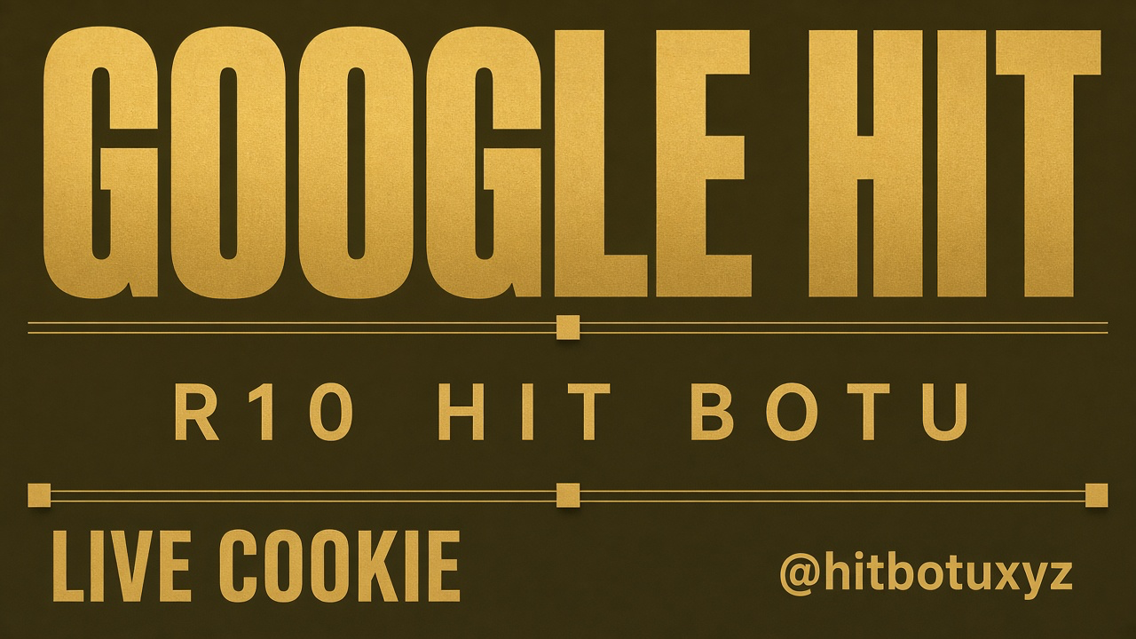 R10 Hit Botu afişi 5 — Hit botu burada. SERP senin, live cookie, Google hit, @hitbotuxyz. r10hitbotu.xyz